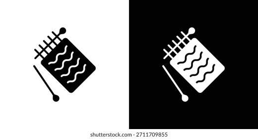 Webstuhl-Symbol Sammlung festlegen. Vektorgrafik.