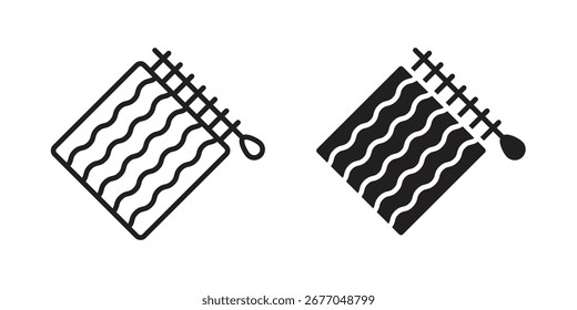Handloom icon set line art and glyph design. Eps10