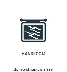 Handloom vector icon on white background. Flat vector handloom icon symbol sign from modern sew collection for mobile concept and web apps design.