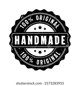 Handmade 100% original stamp logo design