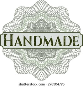 Rosette abstracto hecho a mano