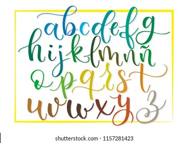 
handmade alphabet minuscule