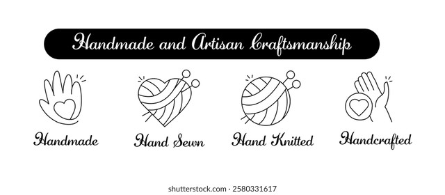 Handmade and Artisan Craftsmanship. Handcrafted, Handmade, Hand Sewn, Hand Knitted