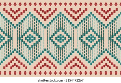 Handmade border beautiful art. Navajo seamless pattern in tribal, folk embroidery, Mexican Aztec geometric art ornament print.Design for carpet, wallpaper, clothing, wrapping, fabric, cover, textile