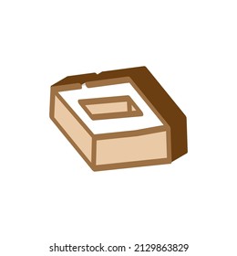 handmade brick isometric icon vector. handmade brick sign. isolated symbol illustration
