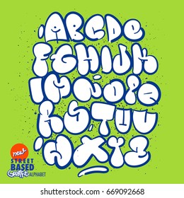 Handmade Bubble Graffiti Alphabet