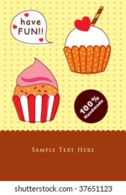 handmade cake greeting card