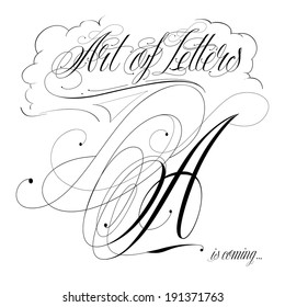 Handmade calligraphy tattoo lettering