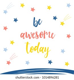 Handmade childish card background. Handwritten lettering and doodle shapes. Abstract sketch for card, invitation, book, diary, brochures, scrapbook, poster, album, workshop advertising t shirt etc.