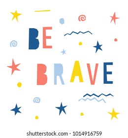 Handmade childish card template. Abstract application for design card, invitation, kids craft workshop advertising, poster, t shirt, bag print etc.