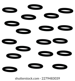 handmade circles, vector illustration ,editable 