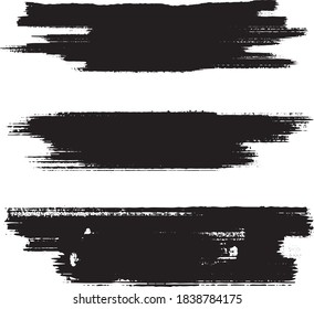 Handmade Collection Set of Underline Strokes in Marker Brush Doodle Style Various Shapes
