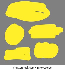Handmade Collection Set of Underline Strokes in Marker Brush Doodle Style Various Shapes
