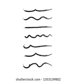 Handmade Collection Set Underline Vector / Illustration