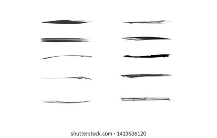 Handmade Collection Underline Vector Set