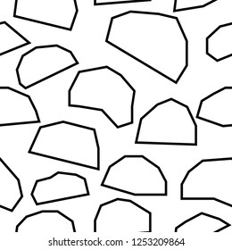 Handmade contrast seamless pattern. Childish craft monochrome wallpaper for birthday card, baby nappy, school party advertising, shop sale poster, holiday wrapping paper, textile, bag print etc.