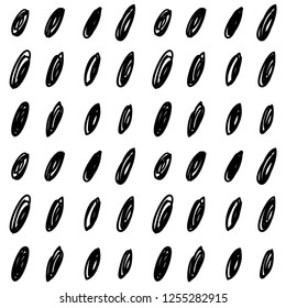 Handmade contrast seamless pattern. Childish craft monochrome wallpaper for birthday card, baby nappy, school party advertising, shop sale poster, holiday wrapping paper, textile, bag print etc.
