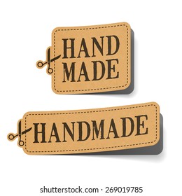 Handmade coupon vector illustration