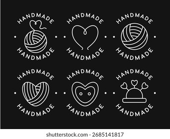 Handmade craft logos and icons