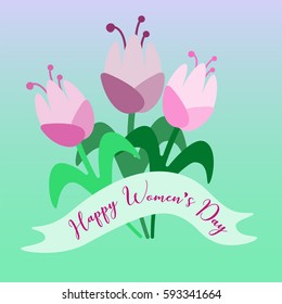 Handmade custom text placed on blossoming background. Romantic illustration with abstract flower and patterns on the color background. Perfect for cover, card, cartoon, invitation and fabric design.