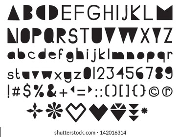 Handmade Cut Out letters Font