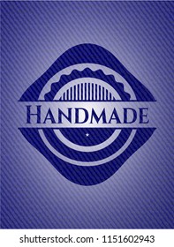 Handmade denim background