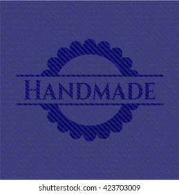 Handmade denim background