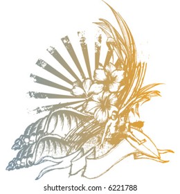 handmade drawing emblem