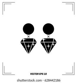 handmade earrings of gems