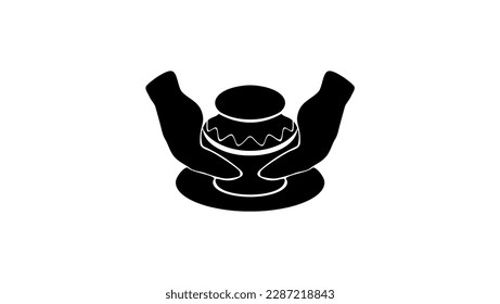 handmade earthenware high quality vector illustration