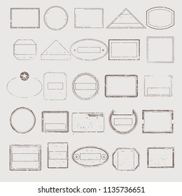 Handmade Empty Stamps Vintage