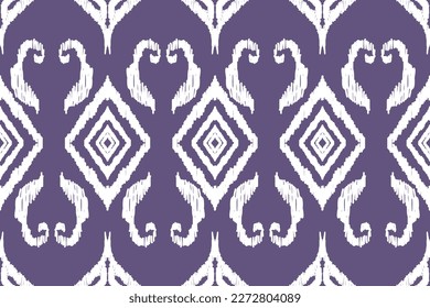 Handmade Ethnic Motif Beautiful Ikat Art. Abstract Purple Background Art. Aztec geometric art prints