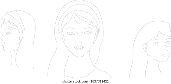 Handmade Female Fashion Design, Illustration