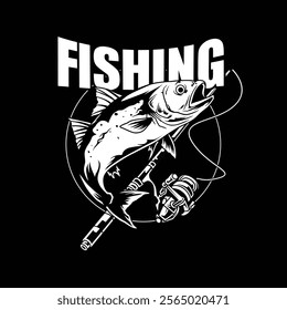 HANDMADE FISHING LOGO BEST VECTOR