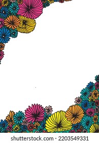 Handmade floral card for invitation and other purpose 