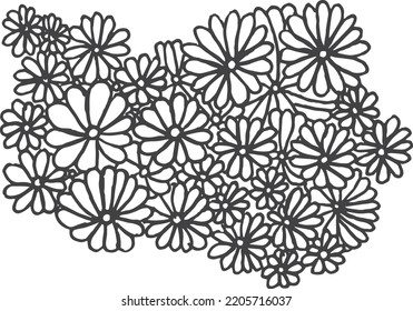 Handmade floral pattern for multiple usage