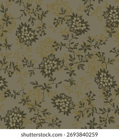 Vector hecho a mano de las flores con la Imagen decorativa hermosa del modelo de las flores
