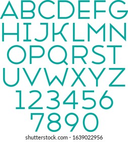 Handmade font typeface. Vector illustration.