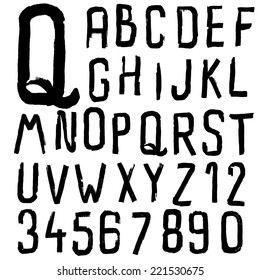 Handmade Font,grunge Alphabet