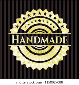 Handmade gold badge