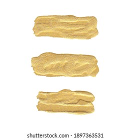Juego de trazo de pincel dorado hecho a mano