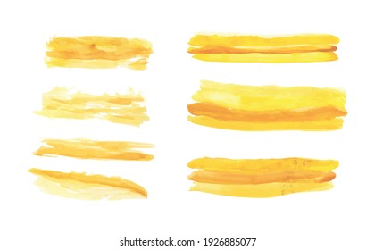 Handmade golden Brush stroke set