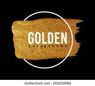 Handgefertigte goldene Textur Pinselstrich, handgemachte goldener Hintergrund