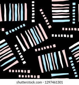 Handmade graphic seamless pattern. Abstract swatch for design brthday gift card, modern party invitation, season shop sale, holiday advertising, wrapping paper, bag print, t shirt etc.