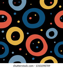 Handmade graphic seamless pattern. Abstract swatch for design brthday gift card, modern party invitation, season shop sale, holiday advertising, wrapping paper, bag print, t shirt etc.