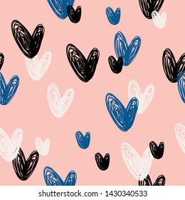 Handmade graphic seamless pattern. Abstract swatch for design brthday gift card, modern party invitation, season shop sale, holiday advertising, wrapping paper, bag print, t shirt etc.