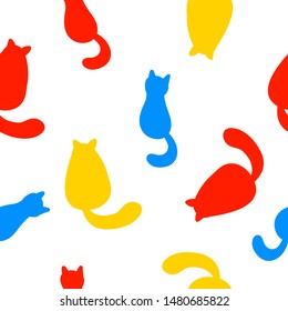 Handmade graphic seamless pattern. Abstract swatch for design brthday gift card, modern party invitation, season shop sale, holiday advertising, wrapping paper, bag print, baby nappy etc.