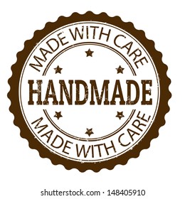 Handmade grunge rubber stamp, vector illustration