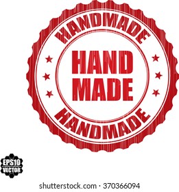 Handmade grunge rubber stamp, vector illustration