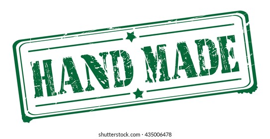 handmade grunge stamp, vector illustration
